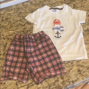 Janie And Jack Red White Blue Crab Lobster 3-6